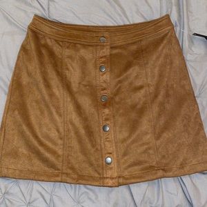 Faux Suede high rise Skirt
